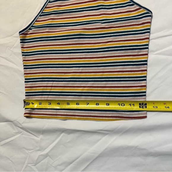 Ambiance Multi Colored Striped Halter Top - Picture 4 of 6